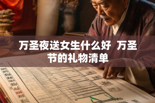 万圣夜送女生什么好  万圣节的礼物清单