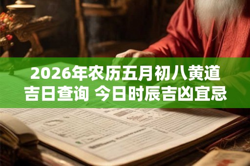2026年农历五月初八黄道吉日查询 今日时辰吉凶宜忌