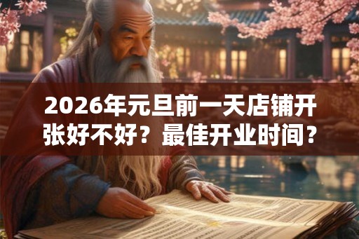 2026年元旦前一天店铺开张好不好？最佳开业时间？