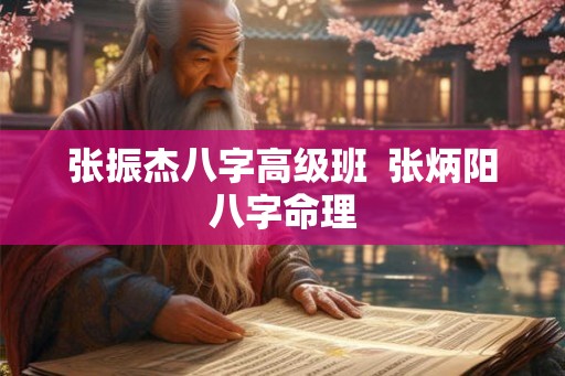 张振杰八字高级班  张炳阳八字命理