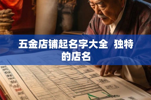 五金店铺起名字大全  独特的店名