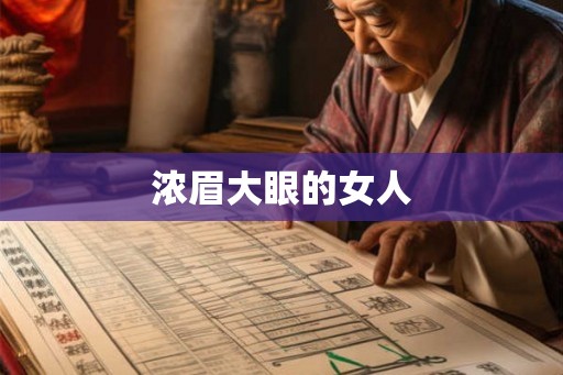 浓眉大眼的女人