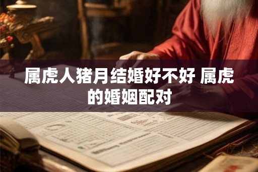 属虎人猪月结婚好不好 属虎的婚姻配对