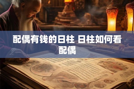 配偶有钱的日柱 日柱如何看配偶
