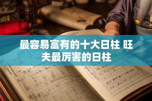 最容易富有的十大日柱 旺夫最厉害的日柱
