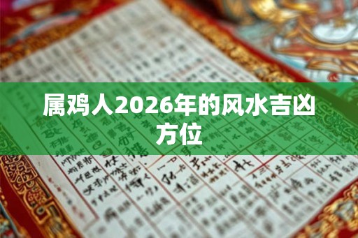 属鸡人2026年的风水吉凶方位