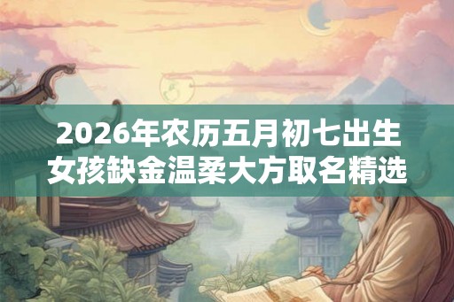 2026年农历五月初七出生女孩缺金温柔大方取名精选 2026年农历五月初七出生女孩缺金温柔大方取名精选