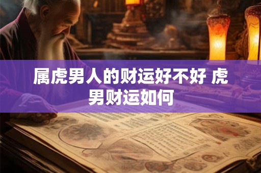 属虎男人的财运好不好 虎男财运如何