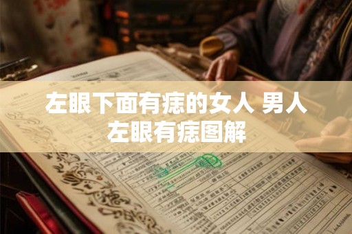 左眼下面有痣的女人 男人左眼有痣图解
