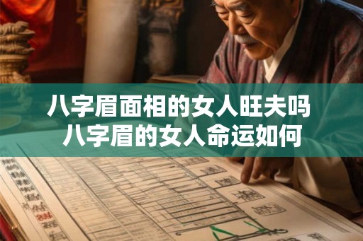 八字眉面相的女人旺夫吗 八字眉的女人命运如何