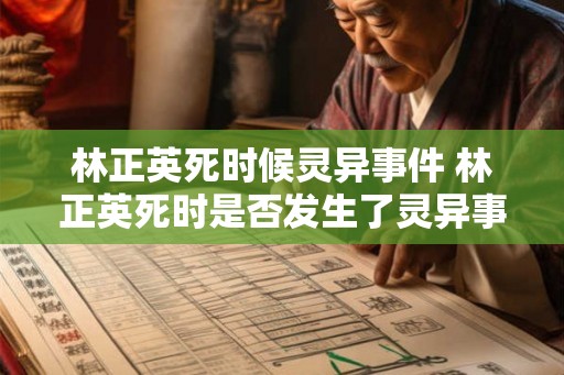 林正英死时候灵异事件 林正英死时是否发生了灵异事件