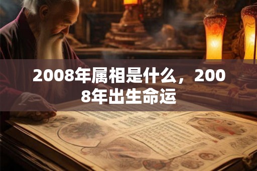 2008年属相是什么，2008年出生命运