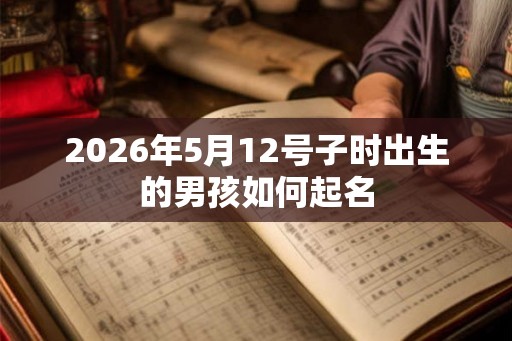 2026年5月12号子时出生的男孩如何起名