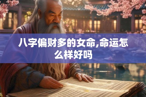 八字偏财多的女命,命运怎么样好吗