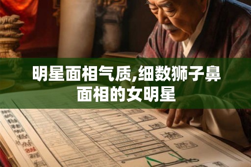 明星面相气质,细数狮子鼻面相的女明星