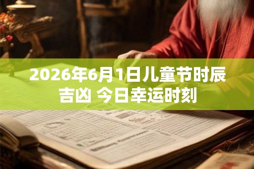 2026年6月1日儿童节时辰吉凶 今日幸运时刻