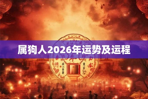 属狗人2026年运势及运程