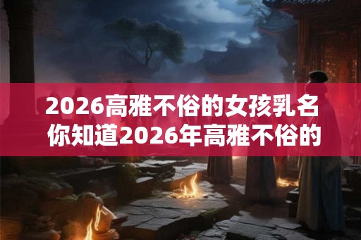 2026高雅不俗的女孩乳名 你知道2026年高雅不俗的女孩乳名吗