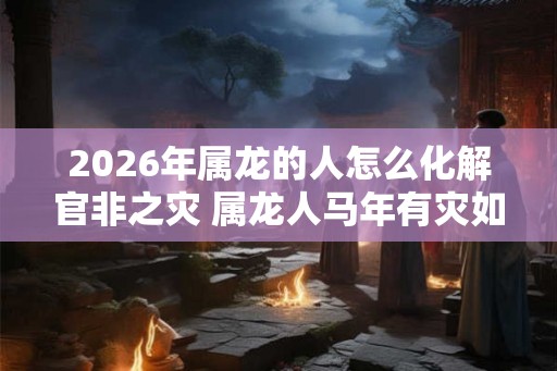 2026年属龙的人怎么化解官非之灾 属龙人马年有灾如何解