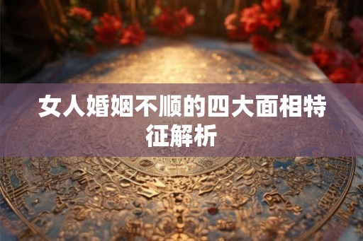 女人婚姻不顺的四大面相特征解析