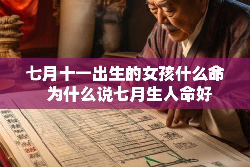 七月十一出生的女孩什么命 为什么说七月生人命好 七月十一出生的女孩什么命 为什么说七月生人命好