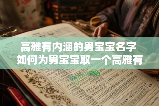 高雅有内涵的男宝宝名字 如何为男宝宝取一个高雅有内涵的名字