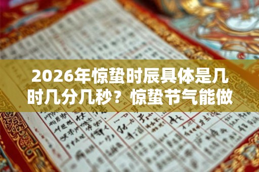 2026年惊蛰时辰具体是几时几分几秒？惊蛰节气能做什么活动？