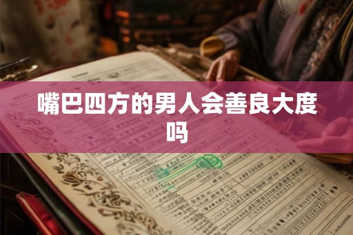 嘴巴四方的男人会善良大度吗 嘴巴四方的男人会善良大度吗