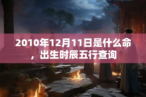 2010年12月11日是什么命，出生时辰五行查询