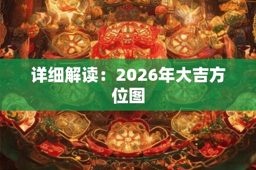 详细解读：2026年大吉方位图