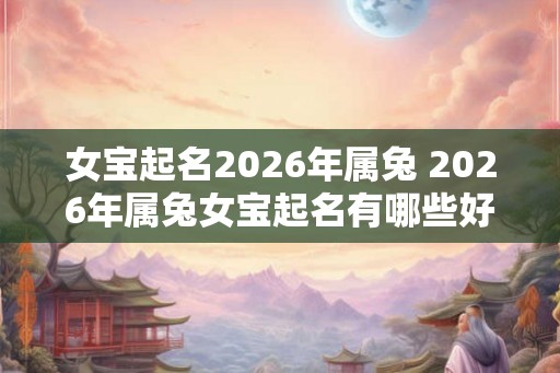 女宝起名2026年属兔 2026年属兔女宝起名有哪些好方式