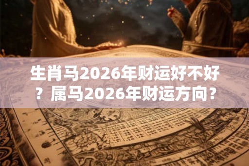 生肖马2026年财运好不好?属马2026年财运方向? 生肖马2026年财运好不好?属马2026年财运方向?