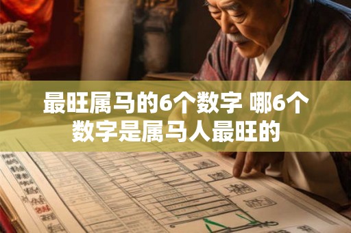 最旺属马的6个数字 哪6个数字是属马人最旺的