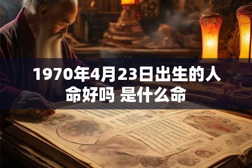 1970年4月23日出生的人命好吗 是什么命 1970年4月23日出生的人命好吗 是什么命