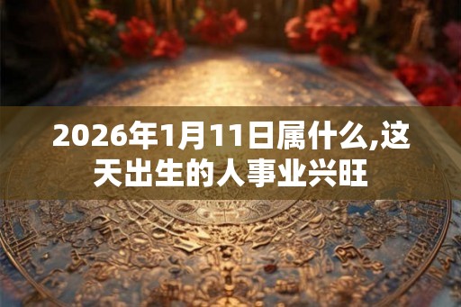 2026年1月11日属什么,这天出生的人事业兴旺