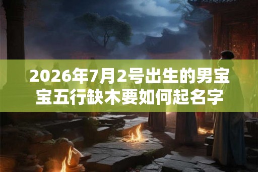 2026年7月2号出生的男宝宝五行缺木要如何起名字