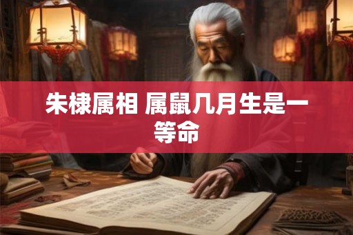 朱棣属相 属鼠几月生是一等命