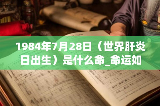 1984年7月28日(世界肝炎日出生)是什么命_命运如何 1984年7月28日(世界肝炎日出生)是什么命_命运如何