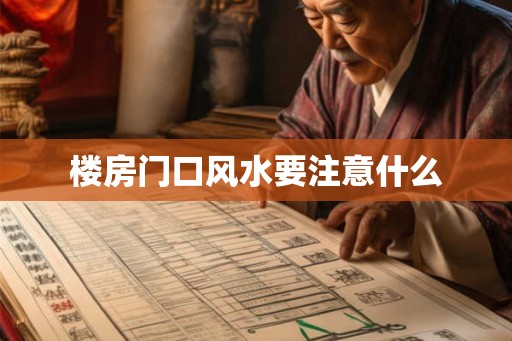 楼房门口风水要注意什么 楼房门口风水要注意什么