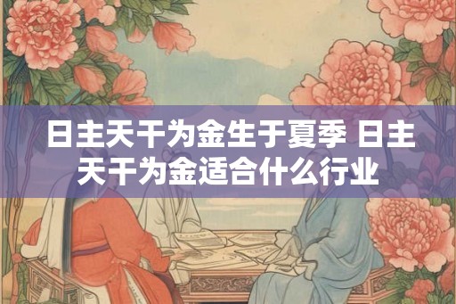 日主天干为金生于夏季 日主天干为金适合什么行业