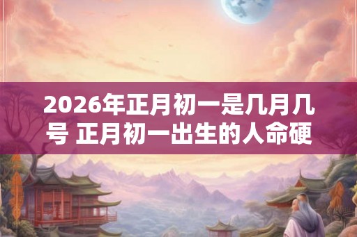 2026年正月初一是几月几号 正月初一出生的人命硬吗