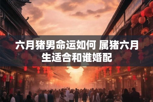六月猪男命运如何 属猪六月生适合和谁婚配 六月猪男命运如何 属猪六月生适合和谁婚配