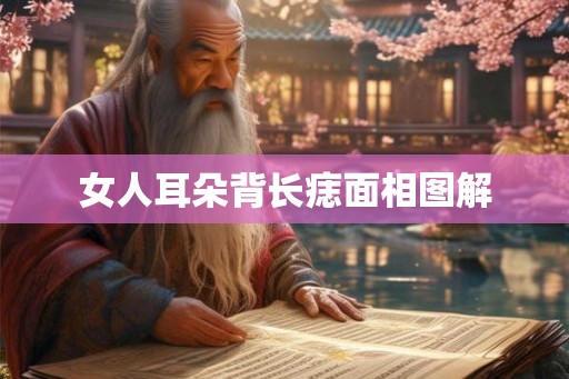 女人耳朵背长痣面相图解 女人耳朵背长痣面相图解
