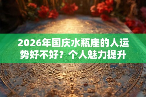 2026年国庆水瓶座的人运势好不好？个人魅力提升