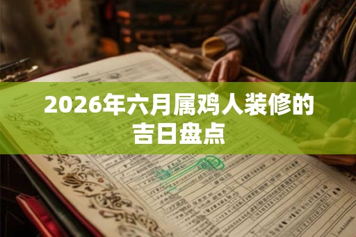 2026年六月属鸡人装修的吉日盘点 2026年六月属鸡人装修的吉日盘点