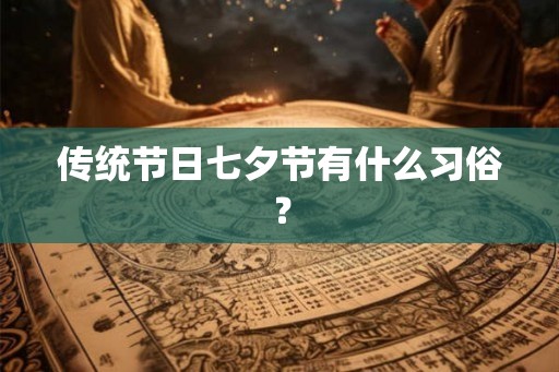 传统节日七夕节有什么习俗？