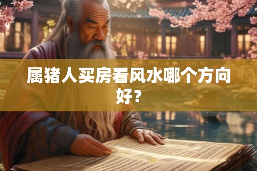 属猪人买房看风水哪个方向好? 属猪人买房看风水哪个方向好?