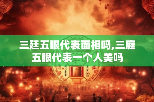 三廷五眼代表面相吗,三庭五眼代表一个人美吗