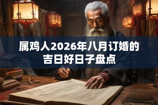 属鸡人2026年八月订婚的吉日好日子盘点