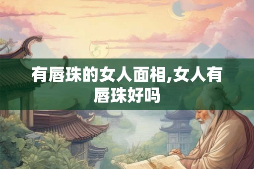 有唇珠的女人面相,女人有唇珠好吗